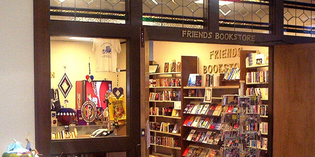 See inside the friends of the library book store
