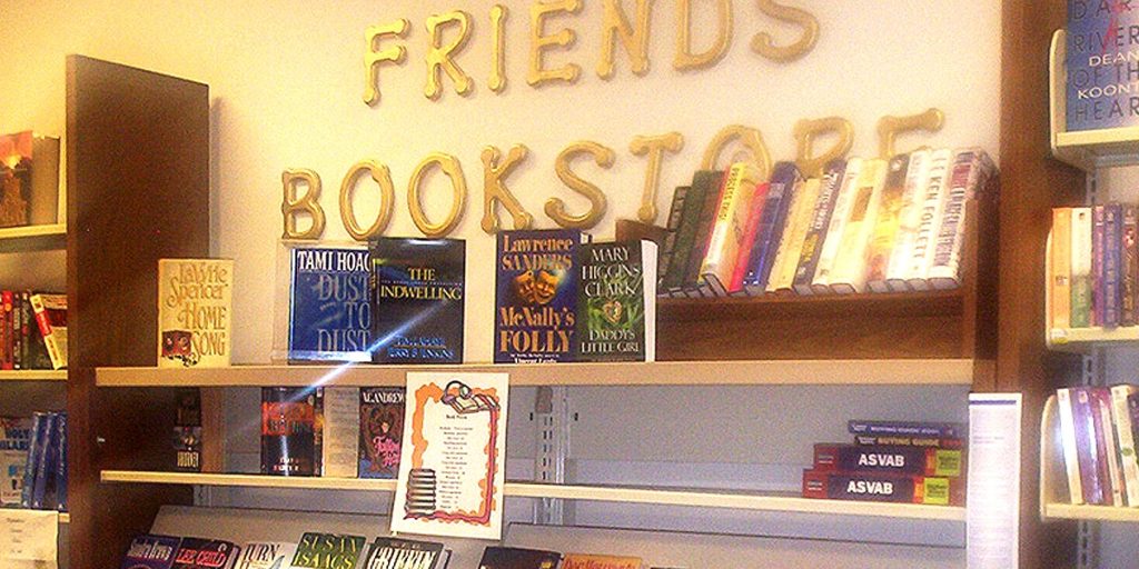 See inside the friends of the library book store